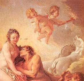 Aurora and Cephalus, detail, Francois Boucher
